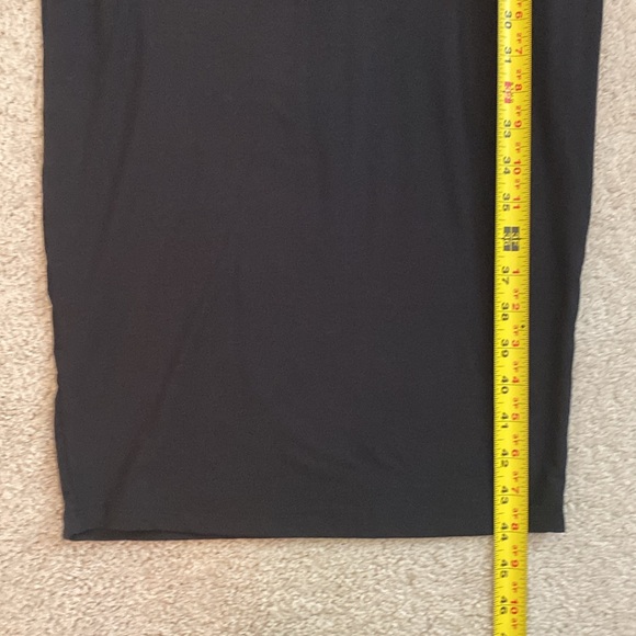 Hatch Maternity Midi Dress Size XS Bodycon Black Long Sleeve Built in Bra - Picture 7 of 8